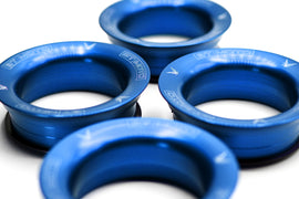 BT Moto M Race Velocity Stacks for BMW S1000RR 2023–2025 – Red anodized billet aluminum air intake upgrade