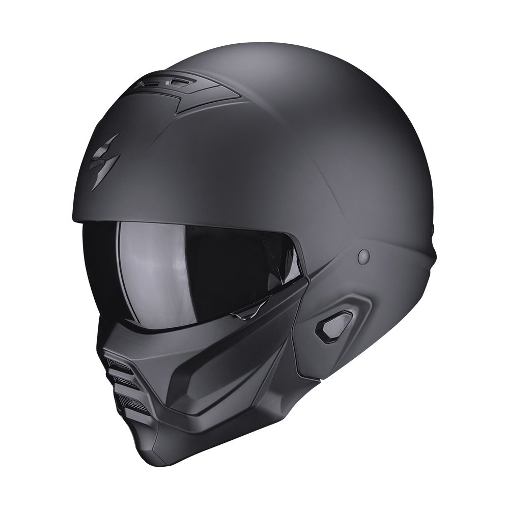 Scorpion EXO-COMBAT II SOLID Matt black Open Face Helmet | ECE 22.06 ...