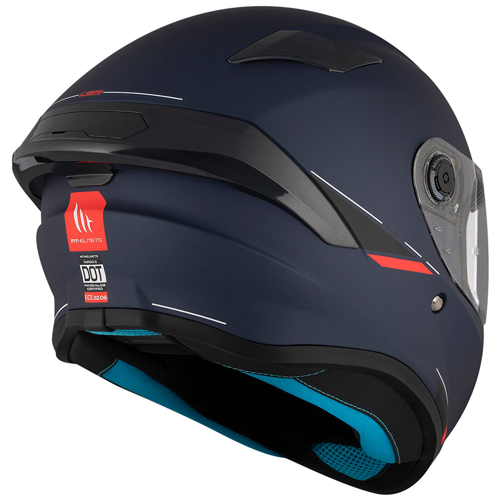 MT HELMETS من أم تي TARGO S A7 MATT BLUE خوذة فول فيس