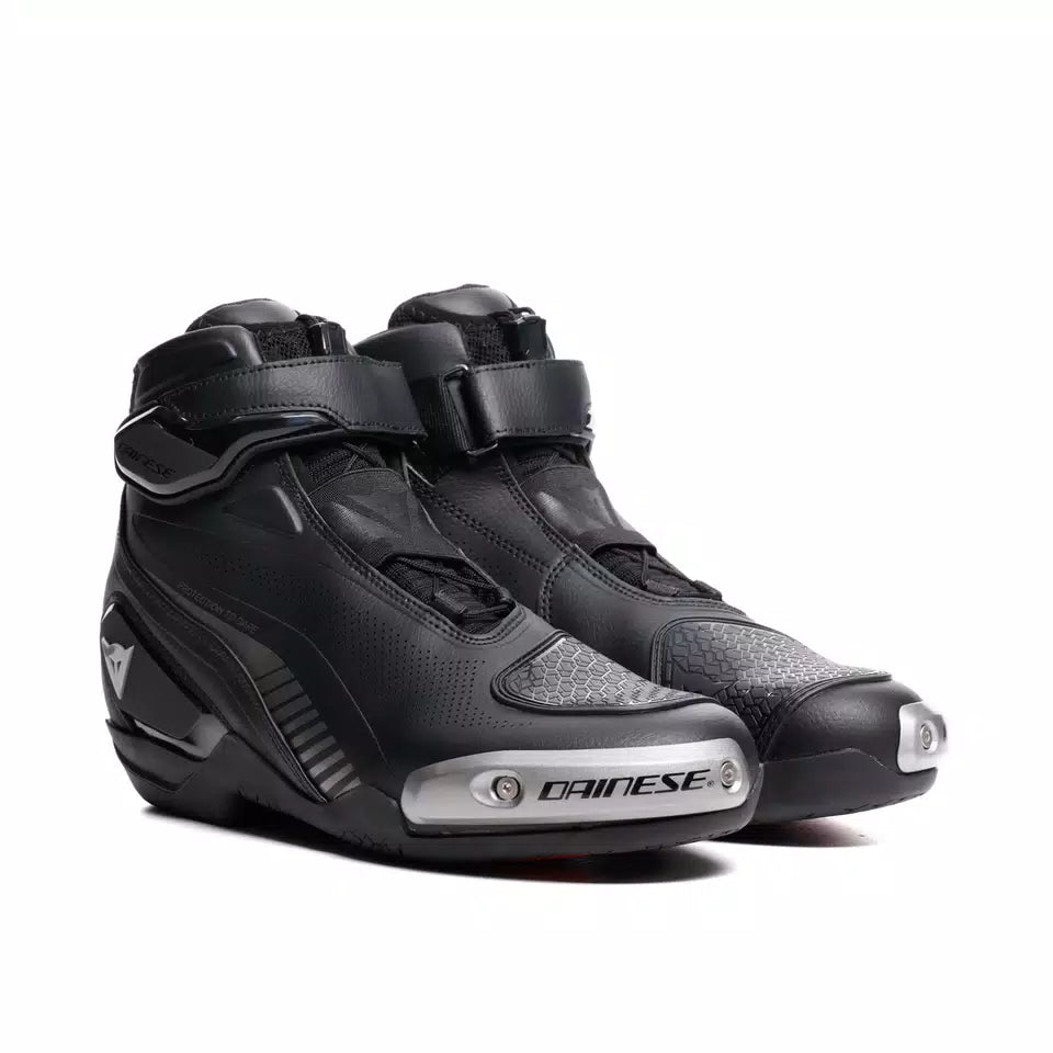 Dainese Superya sports motorcycle shoes with perforated microfiber, magnesium sliders, and Groundtrax racing sole