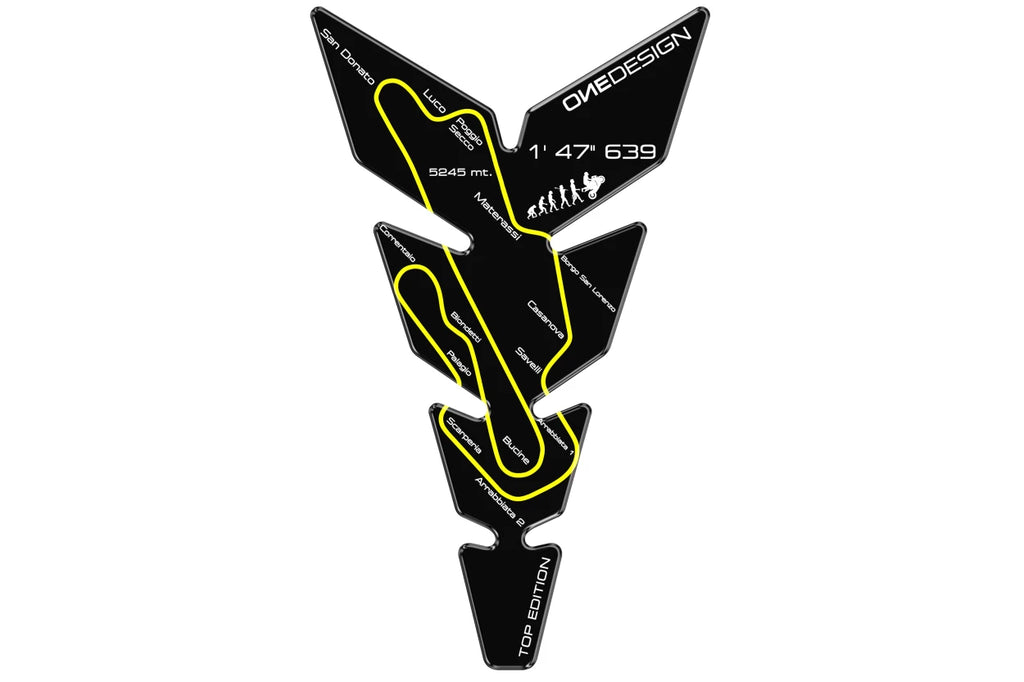 Puig Mugello motorcycle tank protector black sport design