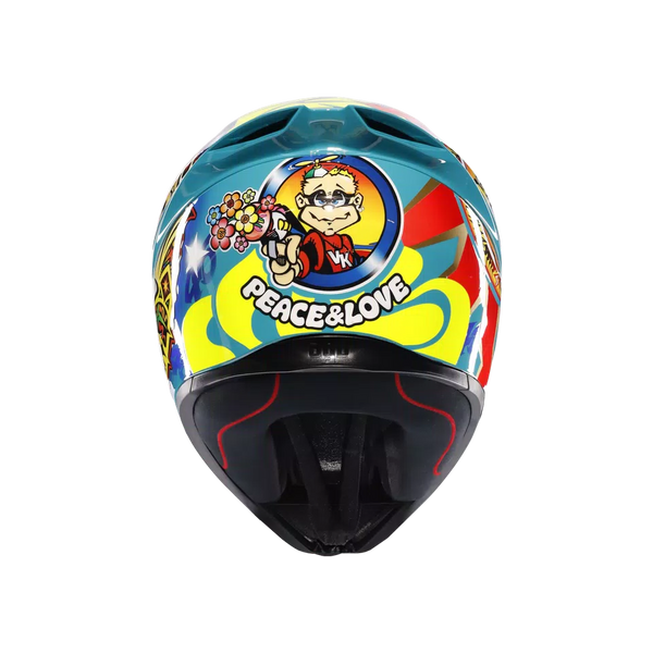 1999 agv helmet K1 S DOT(E2206) Double D retention system Color:Blue/Orange/Watermelon 6'6