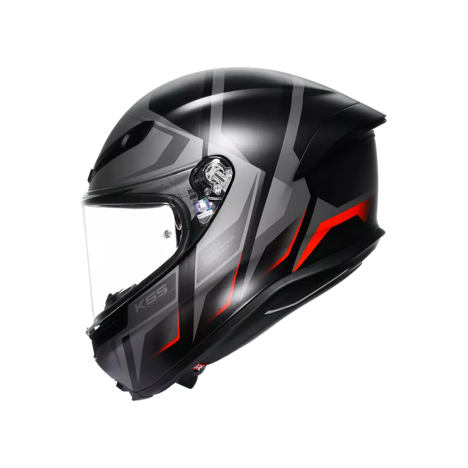 AGV K6 S E2206 - KARVE MATT BLACK/GREY/RED