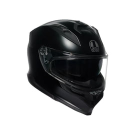 AGV K7 MPLK MONO MATT BLACK Full-Face Motorcycle Helmet – Lightweight Composite Fiber with 190° Visor and Pinlock MaxVision