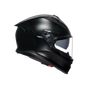 Load image into Gallery viewer, AGV K7 MPLK MONO MATT BLACK Full-Face Motorcycle Helmet – Lightweight Composite Fiber with 190° Visor and Pinlock MaxVision