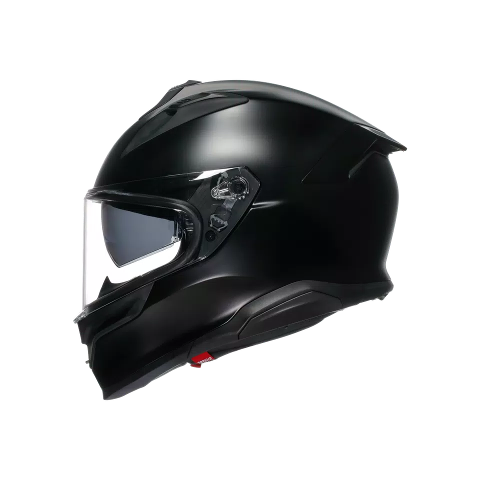 AGV K7 MPLK MONO MATT BLACK Full-Face Motorcycle Helmet – Lightweight Composite Fiber with 190° Visor and Pinlock MaxVision