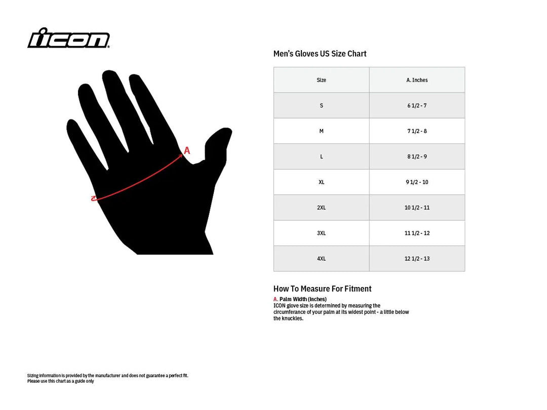 ICON GLOVE HOOLIGAN CE BLACK 