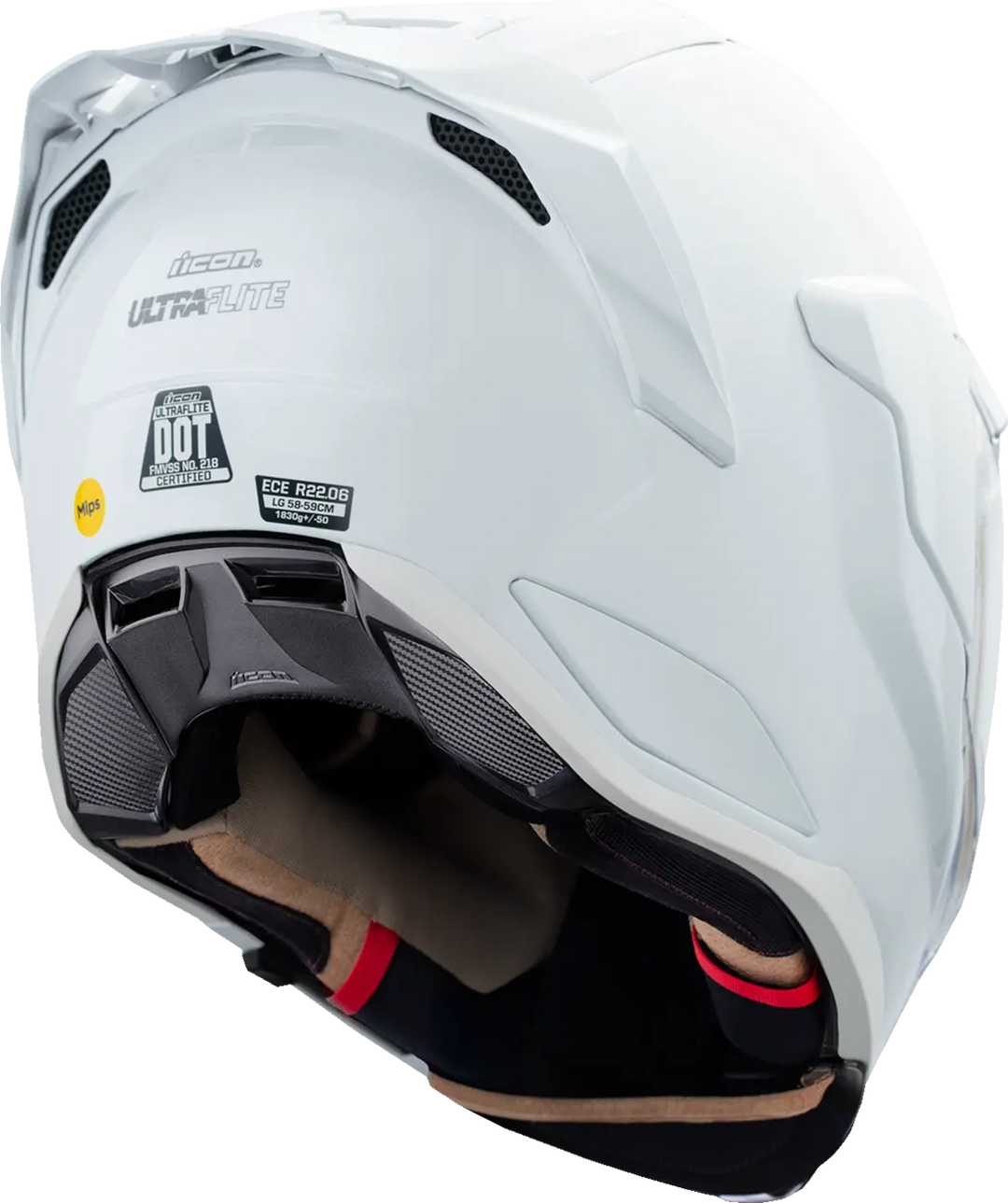 ICON ULTRAFLITE GLOSS WHITE MIPS Helmet