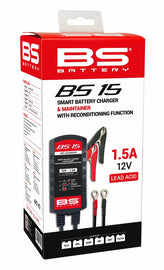 BS BATTERY SMART Battery Charger & Maintainer with Reconditioning Function BS15 12V-1.5A