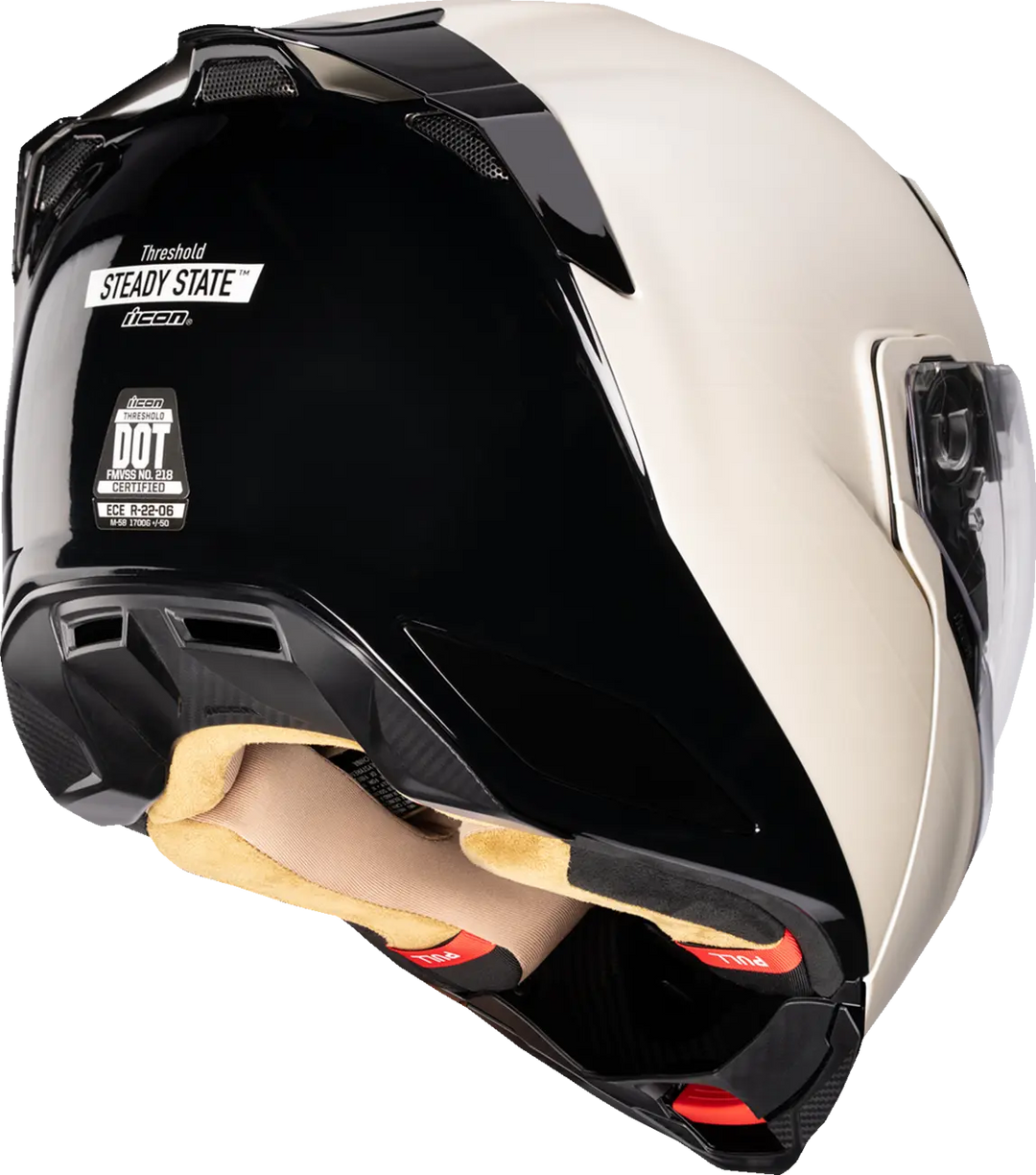  ICON THRESHOLD STEADY STATE WHITE MODULAR HELMET