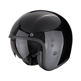 Scorpion Belfast EVO retro motorcycle helmet with classic design and modern safety features