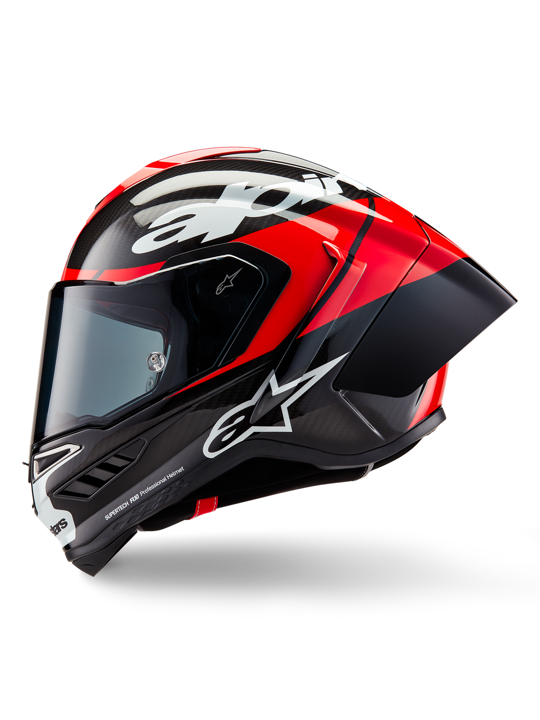 ALPINESTARS SUPERTECH R10 ELEMENT RED CARBON FULL FACE HELMET 