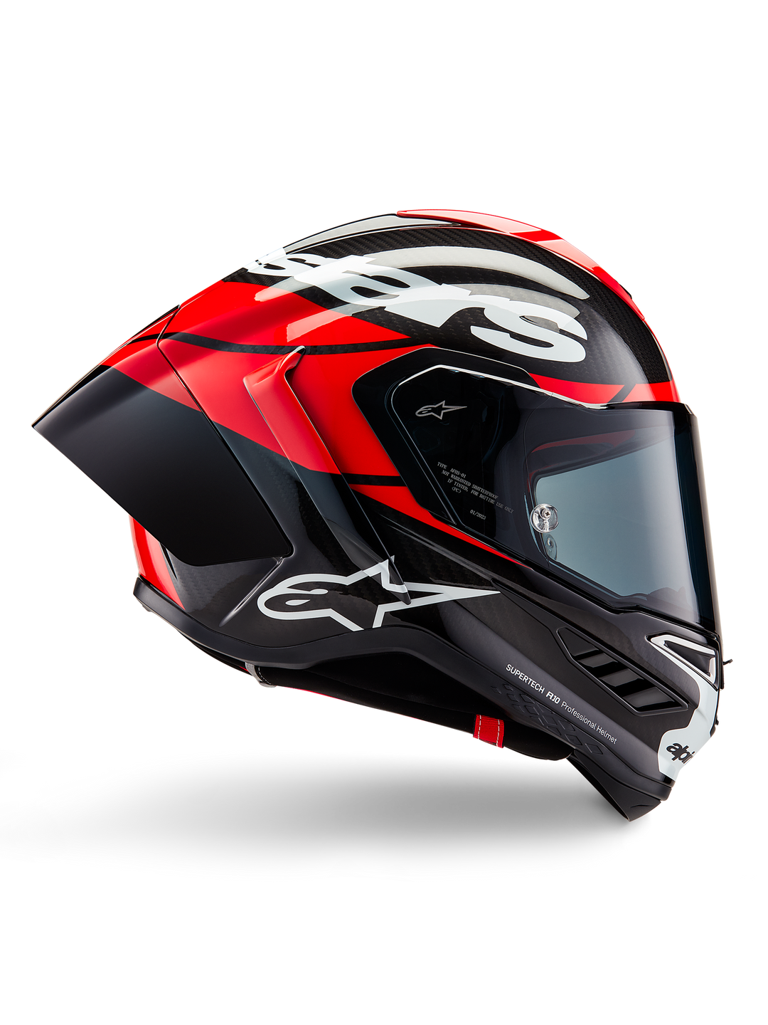 ALPINESTARS SUPERTECH R10 ELEMENT RED CARBON FULL FACE HELMET 