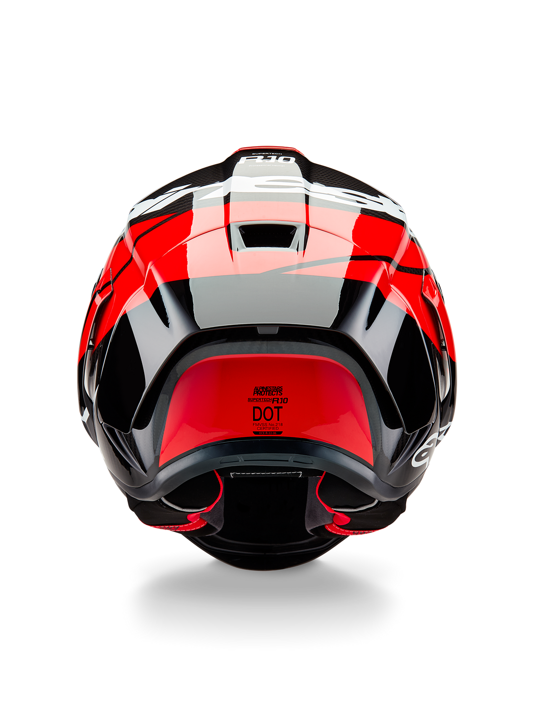 ALPINESTARS SUPERTECH R10 ELEMENT RED CARBON FULL FACE HELMET 