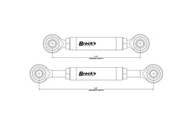 Brock's Adjustable Carbon Fiber DDC Leveling Rod BMW S1000RR (20-25) K67