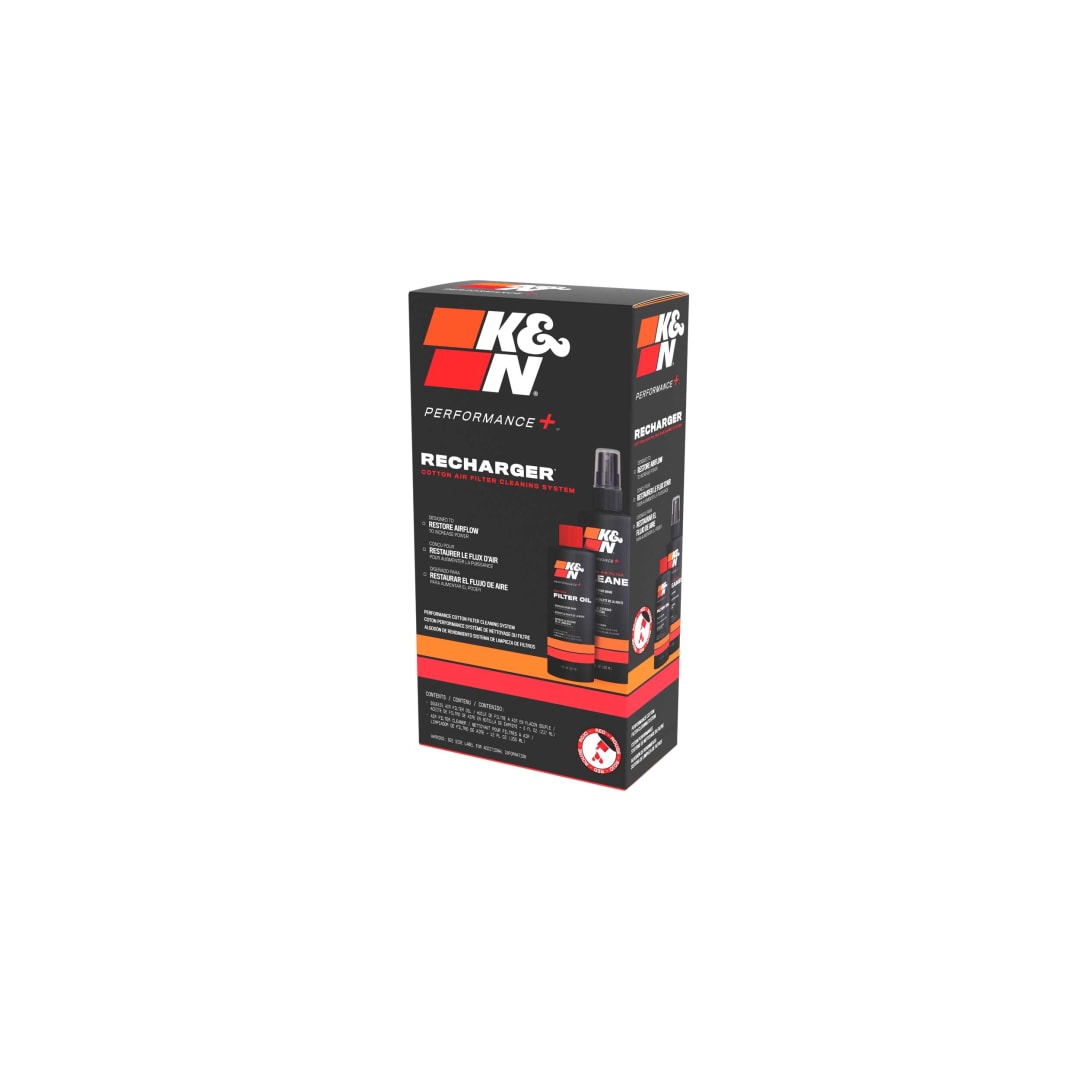 K&N كي&إن SQUEEZE RED CLEANING KIT طقم منظفات فلتر هواء رياضي