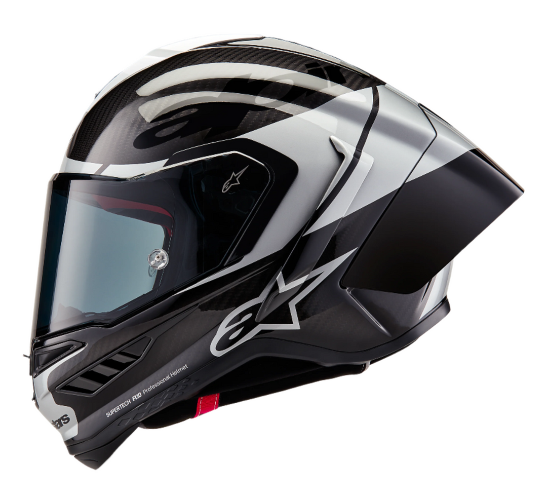 Alpinestars Supertech R10 element Full Face Helmet – Advanced Carbon Construction with Dual Visors