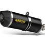Arrow 71855AKN Race-Tech Aluminum Dark Slip-On Exhaust – Carbon Endcap, Stainless Steel Internals, Lightweight, Street Approved