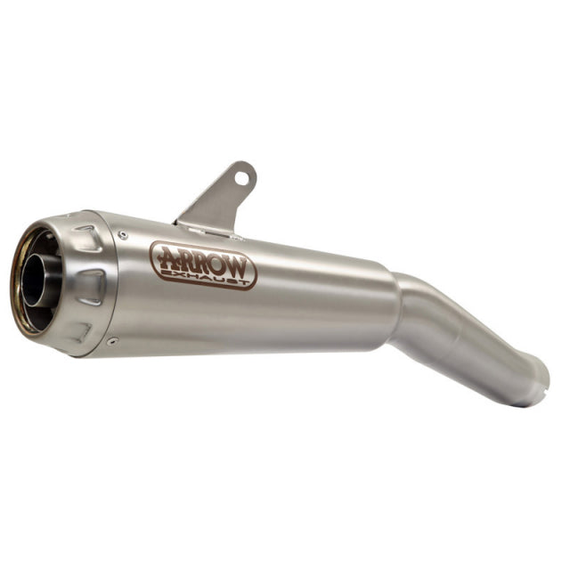Arrow Pro-Race Nichrom Stainless Steel Racing Silencer 71207PRI – Lightweight, Durable, Compatible with OEM and Arrow Headers
