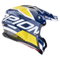 تحميل الصورة في عارض المعرض ، SCORPION من سكوربيون VX-16 EVO AIR ANALOG White-Blue-Yellow خوذة صحراوية