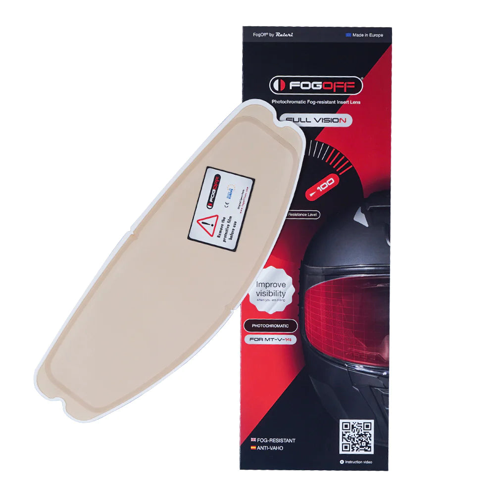 FogOff 70s Fog015 Anti-Fog Insert Lens for MT-V-29 / V-29B Helmet Visors