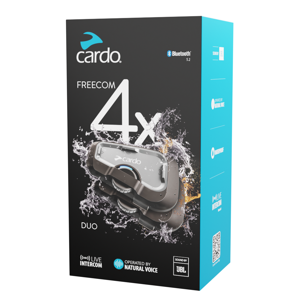 CARDO Freecom 4x JBL DUO - نظام إتصال بلوتوث كاردو فريكوم *4 مزدوجة