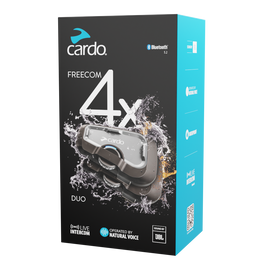 CARDO Freecom 4x Bluetooth Helmet Intercom DUO – 4‑Riders Live Intercom JBL