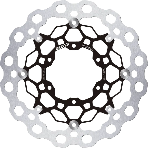 Galfer Cubiq front brake rotor GSX-R 1000R 2017-2025 black silver DF325FLQ