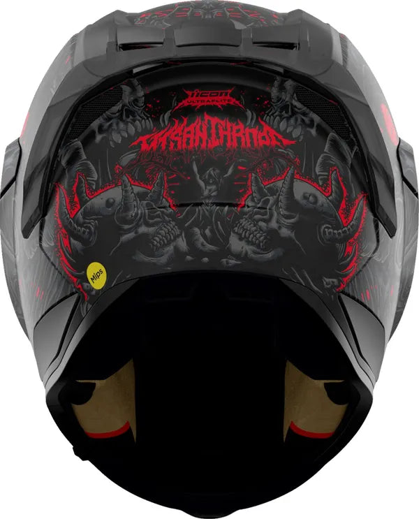 ICON Ultraflite Misanthrope MIPS Helmet – Lightweight, Aerodynamic, with Fog-Free Visor