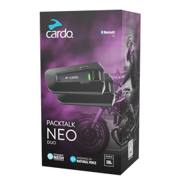 CARDO Packtalk Neo Bluetooth Helmet Intercom DUO – Mesh DMC Gen2