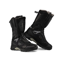 Load image into Gallery viewer, Seventy 70 Stelvio High waterproof adventure motorcycle boots – black and grey, with ATOP closure system