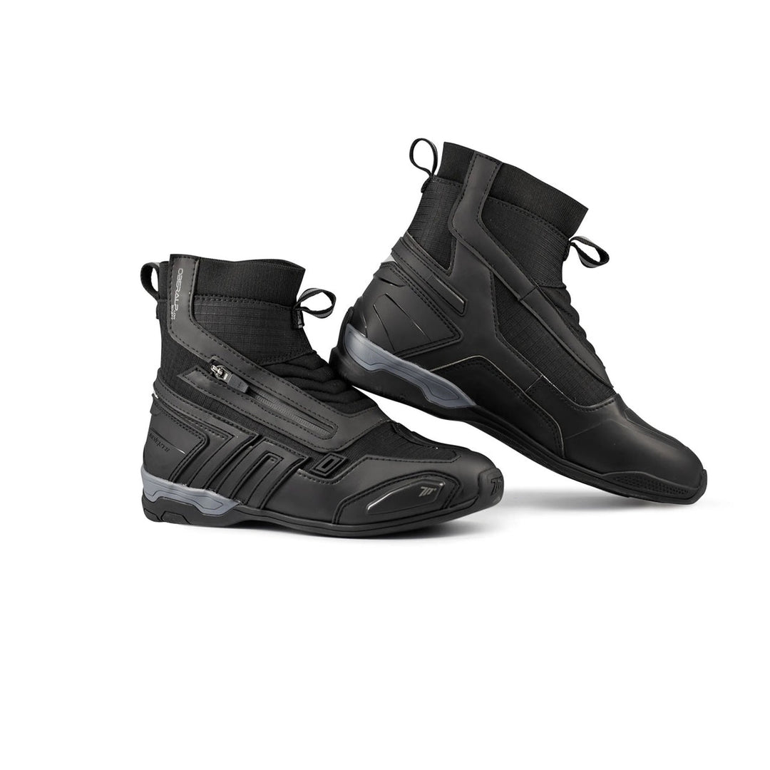 Seventy 70 SD-BT7 Oberalp Low Mid-Cut Waterproof Touring Motorcycle Boots – Black