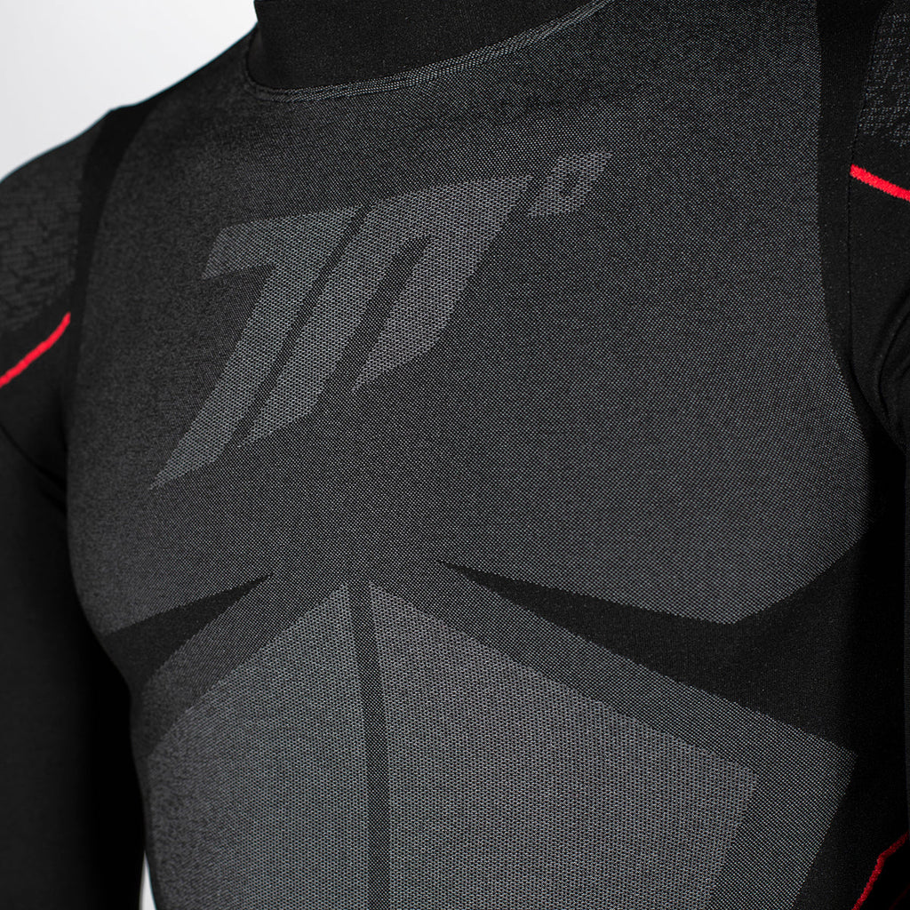 SD-CT1 Thermal Long Sleeve Shirt Unisex Black/Grey – Ideal Base Layer for Activities in Any Weather 