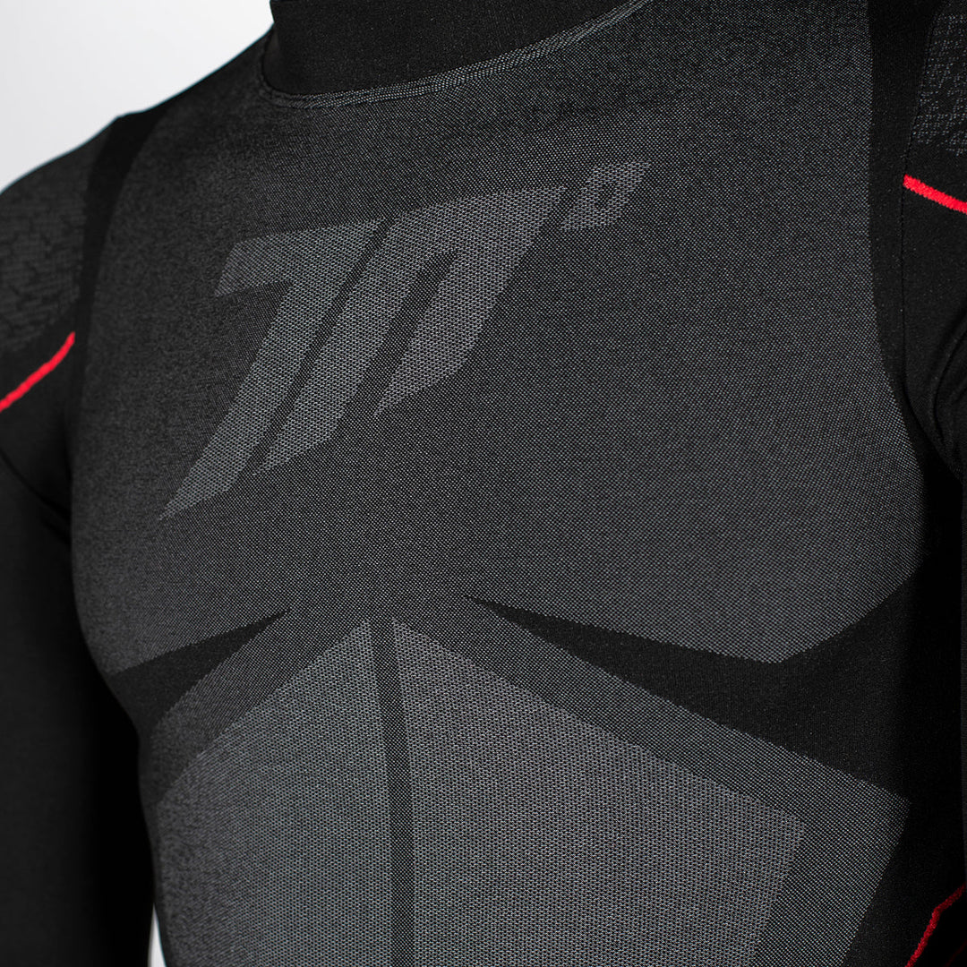 SD-CT1 Thermal Long Sleeve Shirt Unisex Black/Grey – Ideal Base Layer for Activities in Any Weather 