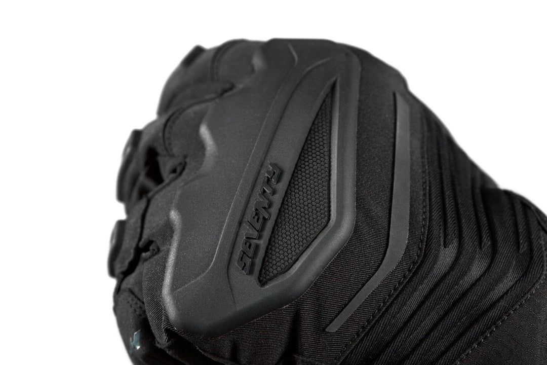 Seventy Degrees SD-T13 Aspen Light Motorcycle Gloves Black/Red – Waterproof Adventure Gloves with Rubber Protection