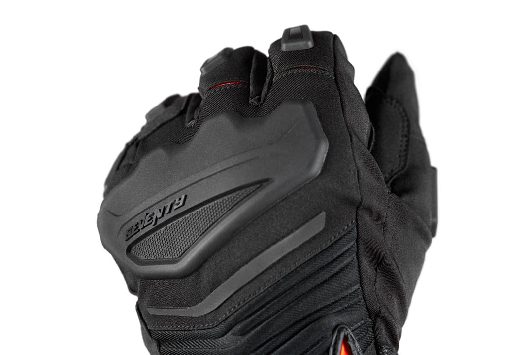 Seventy Degrees SD-T13 Aspen Light Motorcycle Gloves Black/Red – Waterproof Adventure Gloves with Rubber Protection