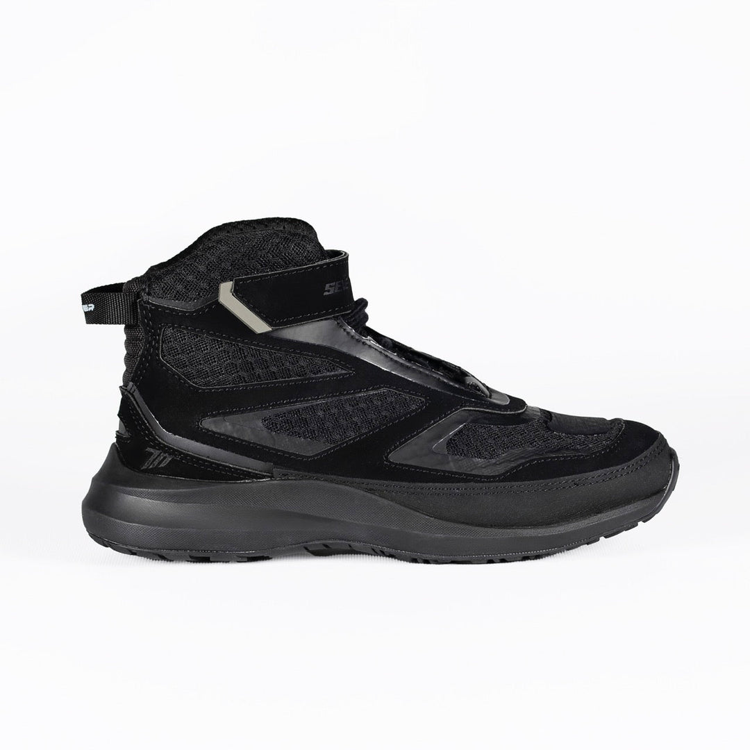 Seventy Degrees SD-BC9 Premier Urban black motorcycle boots for men and women with breathable mesh 