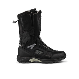 Seventy 70 Stelvio High waterproof adventure motorcycle boots – black and grey, with ATOP closure system