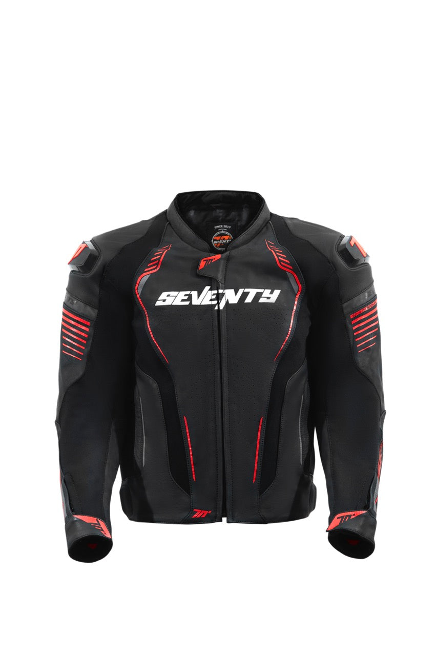 SD-JL24 Spoiler Motorcycle Jacket – Perforated Leather with CE Level 2 Protection and Sport Design by Seventy Degrees