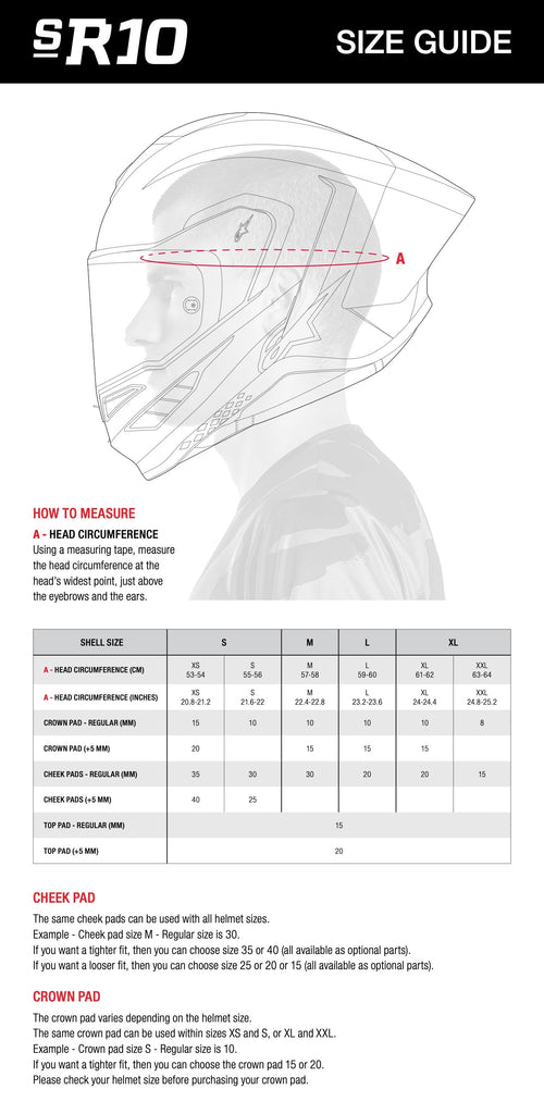ALPINESTARS من ألبينستار SUPERTECH R10 ELEMENT HELMET RED خوذة فول فيس