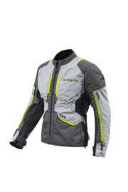 Seventy Degrees SD-JT67 Tanami Men’s Motorcycle Jacket – Black/Grey/Fluor Yellow