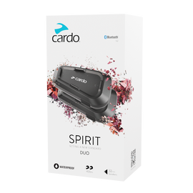 CARDO Spirit Intercom – Bluetooth, 400 m Range, FM Radio, Waterproof
