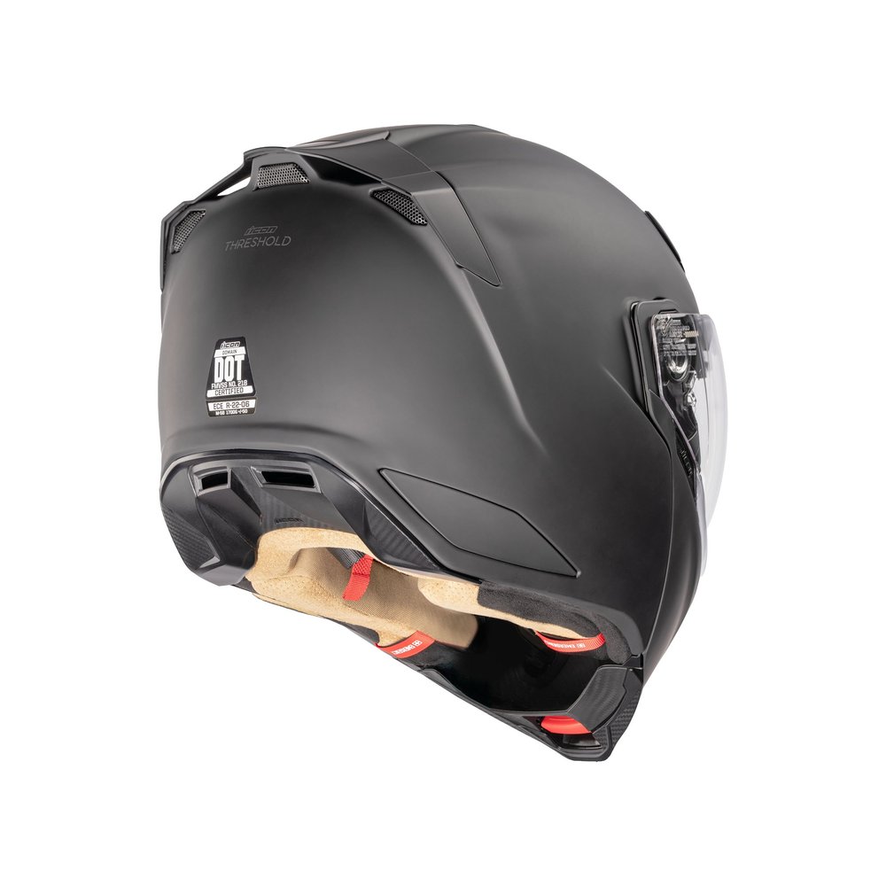 ICON Threshold modular helmet matte black sport motorcycle helmet