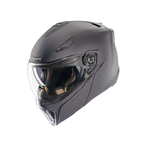 ICON Threshold modular helmet matte black sport motorcycle helmet
