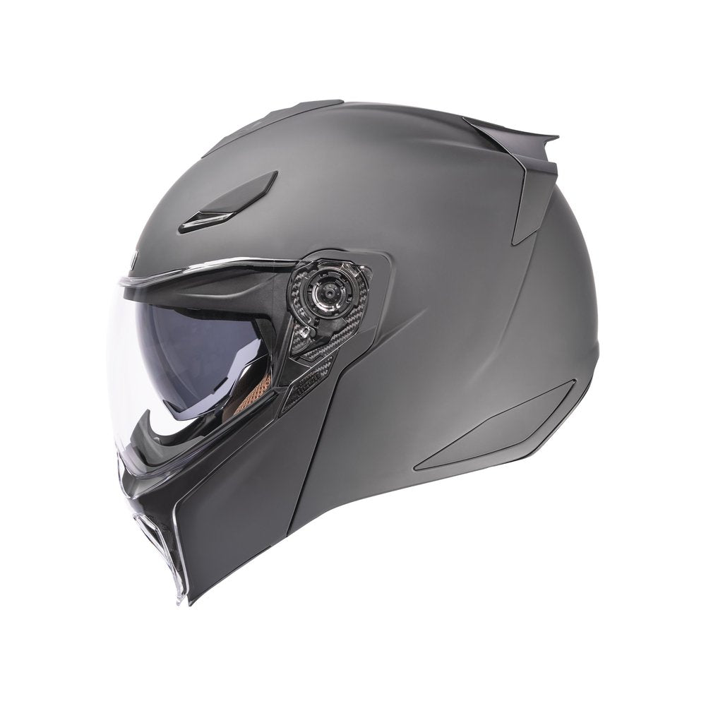 ICON Threshold modular helmet matte black sport motorcycle helmet