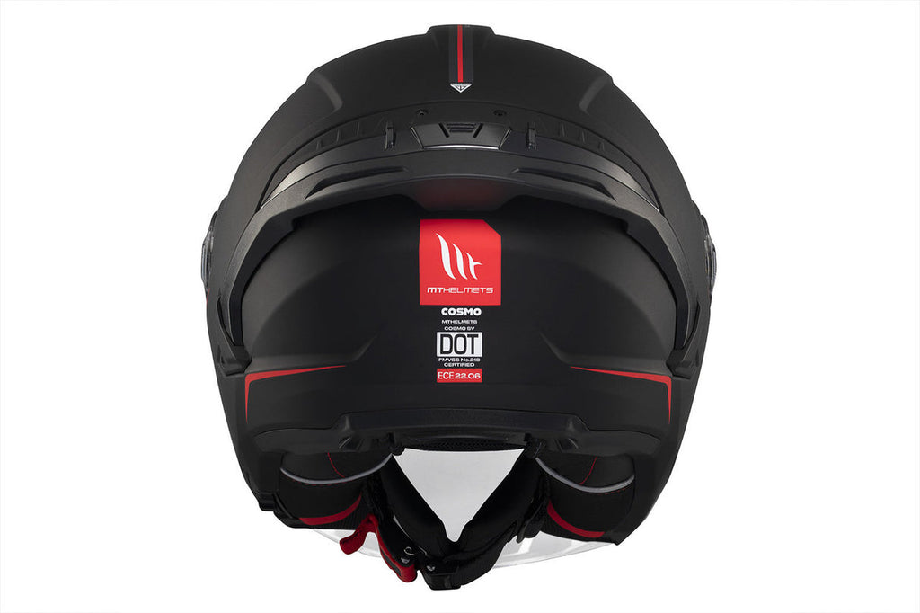 MT HELMETS VIALE SV S SOLID A1 GLOSS BLACK OPEN FACE HELMET