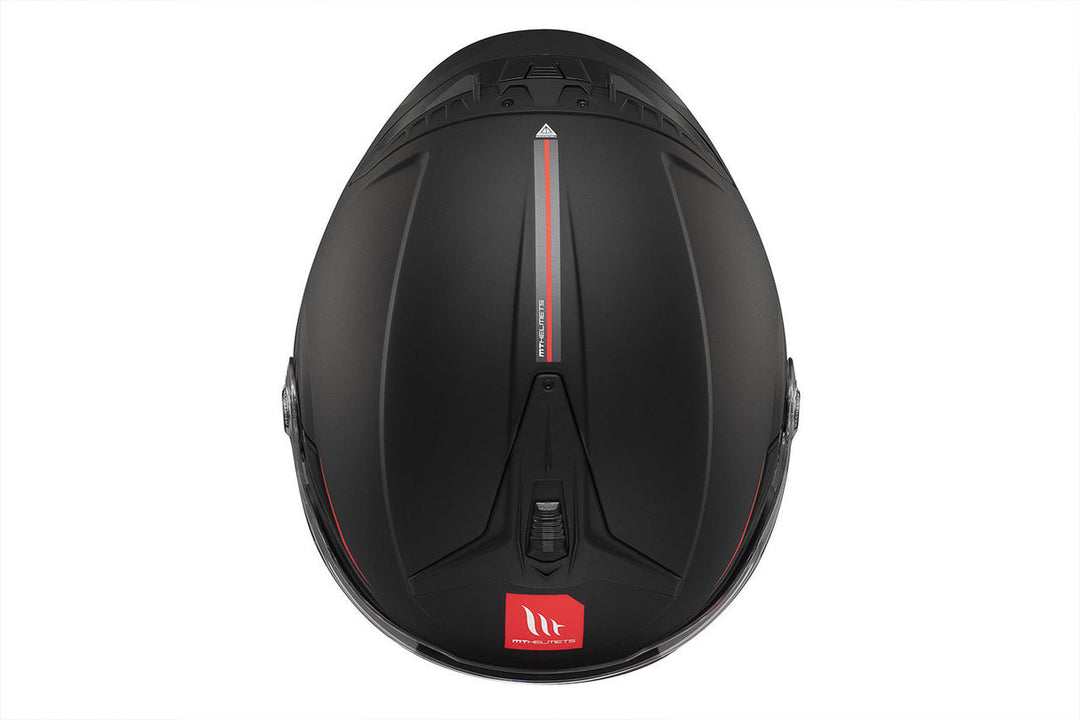MT HELMETS VIALE SV S SOLID A1 GLOSS BLACK OPEN FACE HELMET
