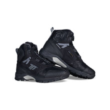 تحميل الصورة في عارض المعرض ، Seventy 70 Stelvio Low waterproof motorcycle boots – black and grey with low-cut ergonomic design and ATOP closure system