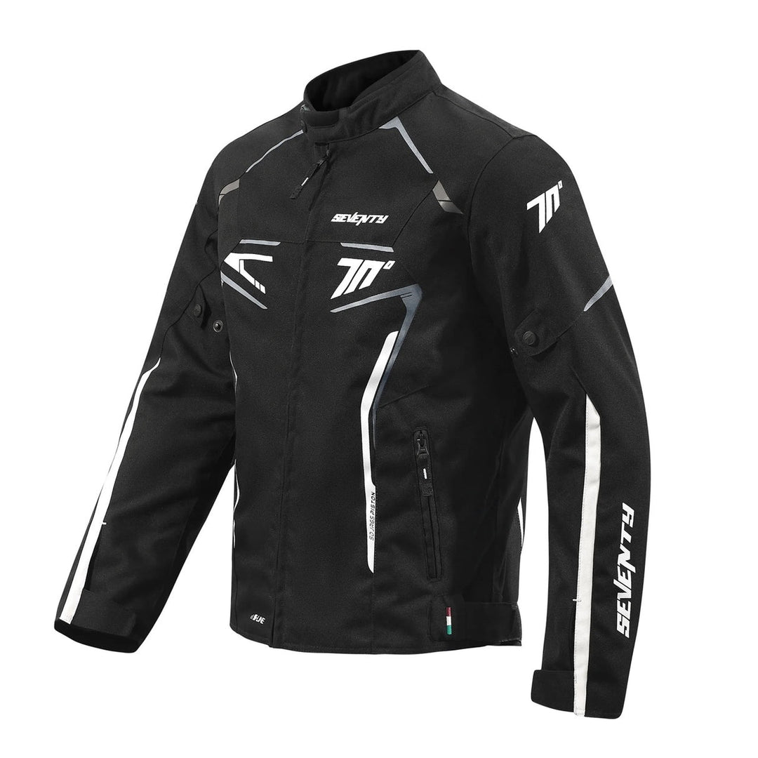SEVENTY DEGREES سيفنتي ديغري JACKET SD-JR65 PISTON BLACK/WHITE جاكيت حماية