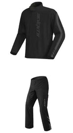 Seventy SD-S5 Monsoon Rain Suit – Waterproof 2-piece Motorcycle Gear in Black